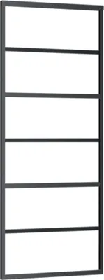 Obrázek produktu pro Posuvné dveře ESG sklo a hliník 76 x 205 cm černé