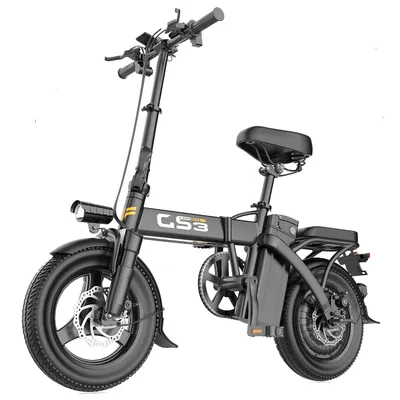Immagine prodotto di Bici elettrica pieghevole per adulti GS3, potenza 250W, velocità massima 25 km/h, batteria 48V 15Ah rimovibile, pneumatici larghi per tutti i terreni
