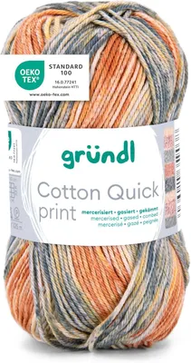 Produktbild von Gründl Baumwolle quick print,50g/125m,100% Baumwolle,Farbverlauf 256