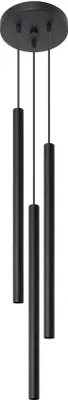 Zdjęcie produktu dla Żyrandol PASTELO 3P czarny Sollux Lighting SL.0471