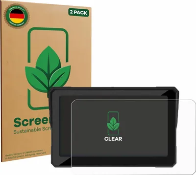 Produktbild von 2x ScreenLeaf Schutzfolie für Carpuride W702RS Pro 7" nachhaltiger Displayschutz Display Schutz Folie Klar Transparent