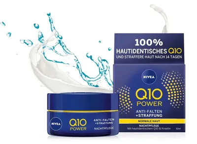 Zdjęcie produktu dla Nivea Q10 Power Anti Wrinkle Firming Night Care redukuje zmarszczki 50ml
