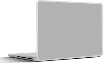 Produktbild von MuchoWow® Laptop Aufkleber Sticker Cover Grau - Unifarbener Druck 31x22.5 cm - Laptop-Deko
