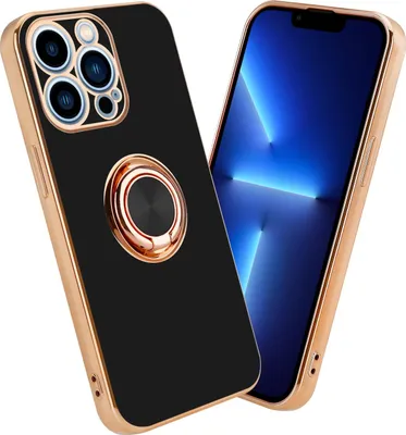 Immagine prodotto di Cadorabo custodia protettiva per Apple iPhone 13 PRO custodia in nero Case Cover protezione fotocamera supporto auto magnetico