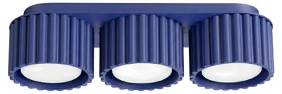 Image de Plafonnier AURA 3 outremer Gx53 3xGx53 10W aluminium 8x10x32.5cm Sollux Lighting