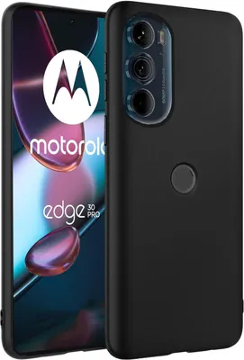 Produktbild von Conie TPU Schutzhülle für Motorola Edge 30 Pro Tasche Case Cover Bumper Silikon Hülle in Schwarz matt