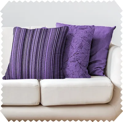 Produktbild von novely® 3er-SET DEKOKISSEN Couch Sofakissen Kissenbezug Füllung Zierkissen 40cm Wohnzimmer Designer Kissen Kissenhülle - Farbe: 13 Lila | Ausführung: Komplett (mit Füllung)