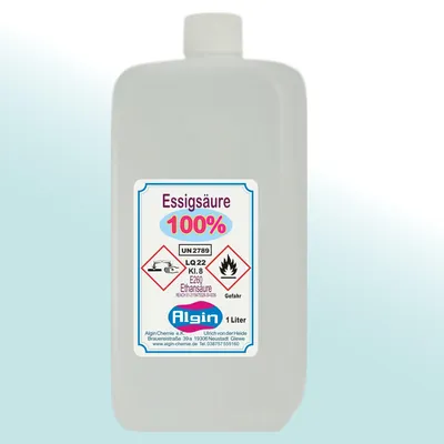 Obrázek produktu pro Kyselina octová 100 % - 5 x 1 litr, potravinářská kvalita