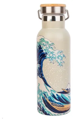 Immagine prodotto di Borraccia in acciaio inossidabile da 500 ml - Great Wave Design