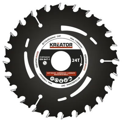 Obrázek produktu pro KREATOR KRT020305 - Pilový kotouč pro ponorné pily 115mm, 24T