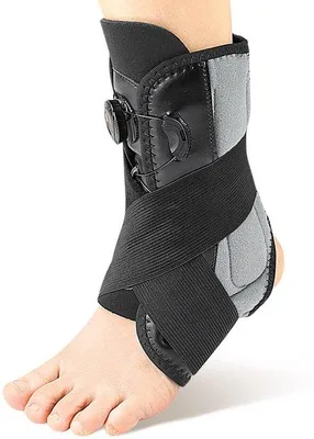 Produktbild von Verstelbare enkelbandage met draaiknop voor verstuiking, peesontsteking, hielspoor, plantaire fasciitis, lichte bescherming