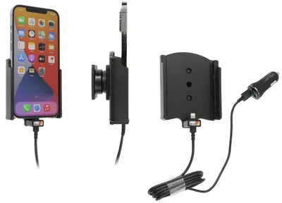 Produktbild von Brodit Gerätehalter 721236 mit Ladefunktion - für Smartphones - Apple iPhone 12 Pro Max
