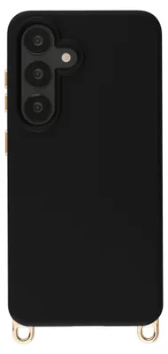 Immagine prodotto di Custodia posteriore MagSafe per Samsung Galaxy S25 / S24, marca Selencia Rivièra, colore nero velluto, con ganci removibili