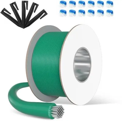 Obrázek produktu pro Ohraničovací drát pro 100 m obvodu pro sekačku na trávu + 350 zemních kolíků + 12 kabelových konektorů