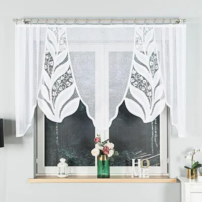 Immagine prodotto di Tenda decorativa ad arco corta MELANIA 120 bianca 250x120 cm MyBestHome