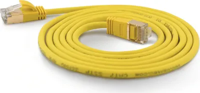 Obrázek produktu pro Wantec 7176 Wantec Patchkabel SSTP CAT7 Ste. CAT6a d=4mm 3,00m gelb