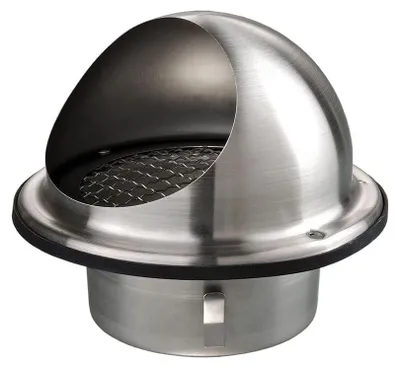 Produktbild von Edelstahl Wetterschutzgitter Ø 150 mm runde Haube Vogelgitter
