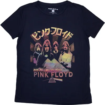 Produktbild von Pink Floyd - "Japan Poster" T-Shirt für Damen RO12448 (XL) (Marineblau)