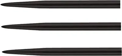 Image de Pointes de fléchettes de rechange Noir Enduit 30mm 15 pièces