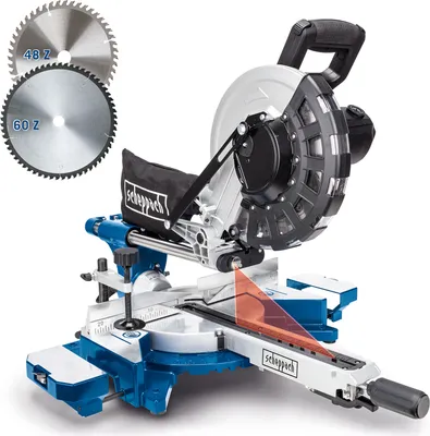 Produktbild von Scheppach HM254 Kappzugsäge mit Softstart & Laser | 2000W | Ø255mm Sägeblatt | Schnittbreite/höhe: 340mm x 90mm | Gehrungssäge | mit 2.Sägeblatt