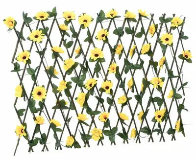 Produktbild von vidaXL Rankgitter mit Künstlichem Efeu 5 Stk. Erweiterbar 180x60 cm
