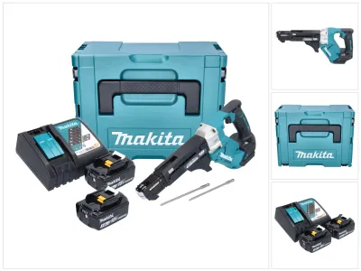 Produktbild von Makita DFR 551 RFJ Akku Magazinschrauber 18 V 25 - 55 mm Brushless + 2x Akku 3,0 Ah + Ladegerät + Makpac