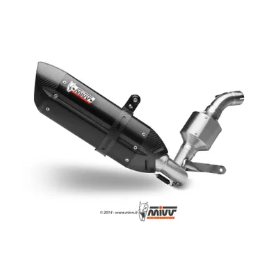 Produktbild von Mivv SPORT Schalldämpfer SUONO Komplettanlage 1x1 Steel Black für KTM 390 DUKE BJ 2013 > 2016