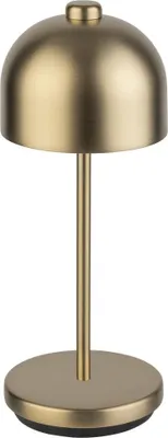 Produktbild von APS 17050 JOSEF Mini Kabellose USB-C Tischleuchte, Fartemperatur und Helligkeit einstellbar, spritzwasssergeschützt IP 54, inkl. Dockinstation und Fernbedienung, champagner