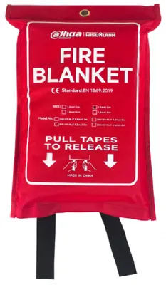 Obrázek produktu pro Ochranná deka proti požáru, rozměry 1,2 m x 1,2 m, vhodná do kuchyně a kanceláře