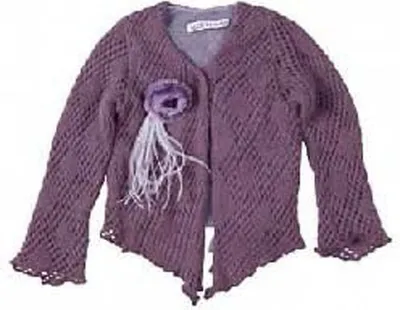 Produktbild von Patrizia Pepe Strick Cardigan Jacke Weste Jäckchen Strickjacke Kinderjacke lila, Größe:68