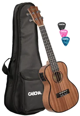Produktbild von Cascha HH2035E Natural Konzert-Ukulele