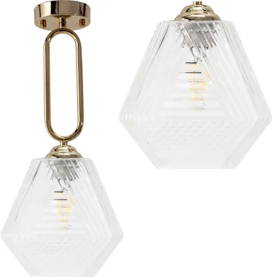 Produktbild von tooLight Pendellampe App1025-1Cp Gold 1-Lichtquelle E27 20X20X47Cm