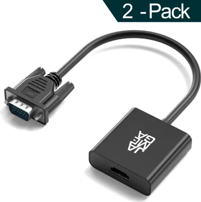 Produktbild von JAMEGA VGA-auf-HDMI-Adapter mit Audio, 2 Stück