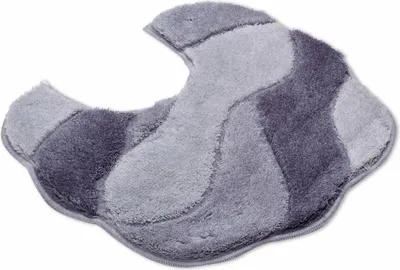 Produktbild von Grund Badteppich CARMEN - 100% Polyacryl ULTRASOFT, Farbe:Grau, Größe:55x50 cm m. A.