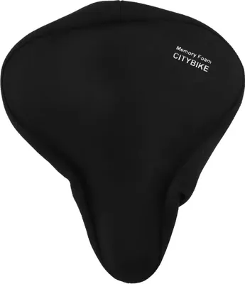 Produktbild von Dunlop, Formbeständiger Fahrradsattelbezug mit Spanngurt, Schwarz