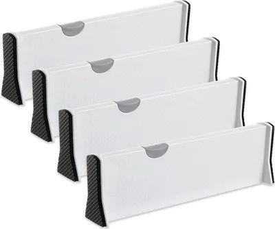 Produktbild von Schubladentrenner Verstellbar, 4er-Set Schubladenteiler Organizers
