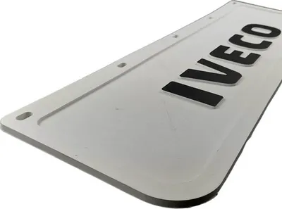 Image de Presse de garde-boue blanche pour pare-chocs avant Iveco | 600mmx180mm