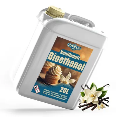 Image de Bioéthanol 96,6% 20 litres parfum vanille pour cheminée