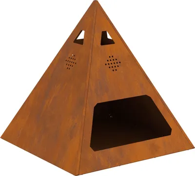 Produktbild von Möbel Feuerstelle Pyramide 50x50x51 cm Cortenstahl - Feuerkörbe & -schalen 858953