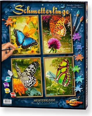 Produktbild von Noris Spiele Malen nach Zahlen - Schmetterlinge (Quattro); 609340628