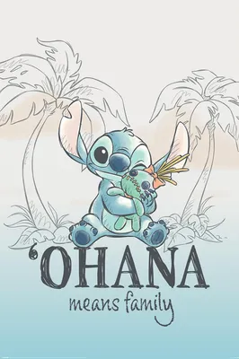 Produktbild von Stitch - Ohana Means Family - Poster 61x91,5 cm
