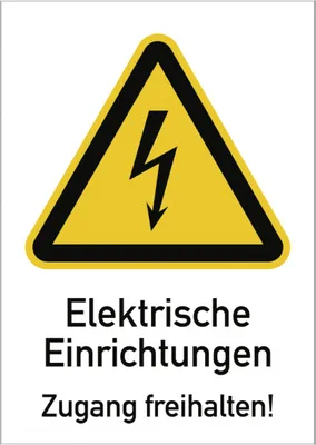 Produktbild von Dreifke® Elektrische Einrichtungen Zugang freihalten!, Kombischild,Folie, 131...