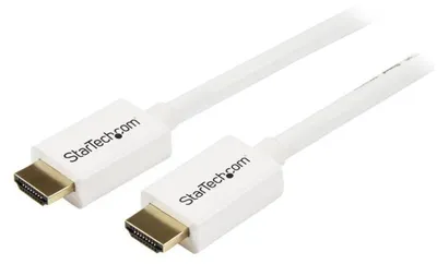Produktbild von StarTech.com 4k HDMI Kabel 7m für Wandinstallation, CL3 - HDMI 1.4 Kabel mit Ethernet - 4K30Hz High speed HDMI auf HDMI Adapter/Kupplung - 10.2 Gbit/s Verbindungskabel/Anschlusskabel - Weiß, 7 m, HDMI Typ A (Standard), HDMI Typ A (Standard), 3D, 10,2 Gbit/s, Weiß