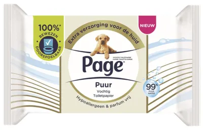 Image de Page Vochtig Toiletpapier Puur