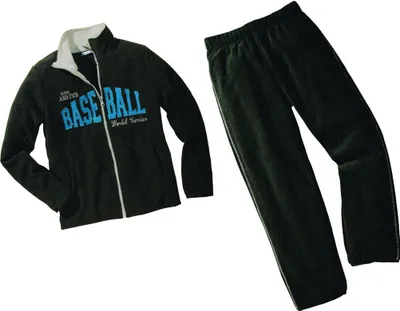 Produktbild von Jungen Fleece Anzug 102107 schwarz baseball 122/128