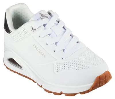 Produktbild von Skechers Kinder Uno Gen1 Shimmer Away Sneakers 310545L WSL Weiß/Silber, Schuhgröße:35 EU