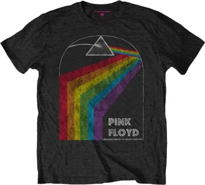 Image de T-shirt noir M « Pink Floyd : Dark Side of the Moon » (tournée de 1972)