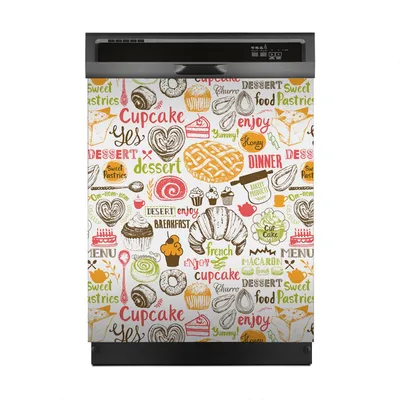 Produktbild von Magnete Dekorative 60x70 cm Küche Magnetmatte Spülmaschine - Desserts und Süßigkeiten