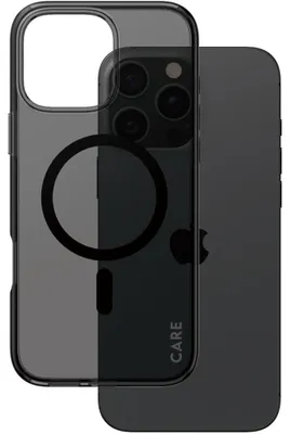 Produktbild von PanzerGlass CARE™ by ® Smokey Case m. Schwarz MagSafe iPhone 16 Pro Max, Cover, Apple, Apple - iPhone 16 Pro Max, Schwarz