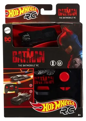 Produktbild von Hot Wheels R/C Batmobil im Maßstab 1:64, ferngesteuertes Auto für Kinder ab 5Jahre